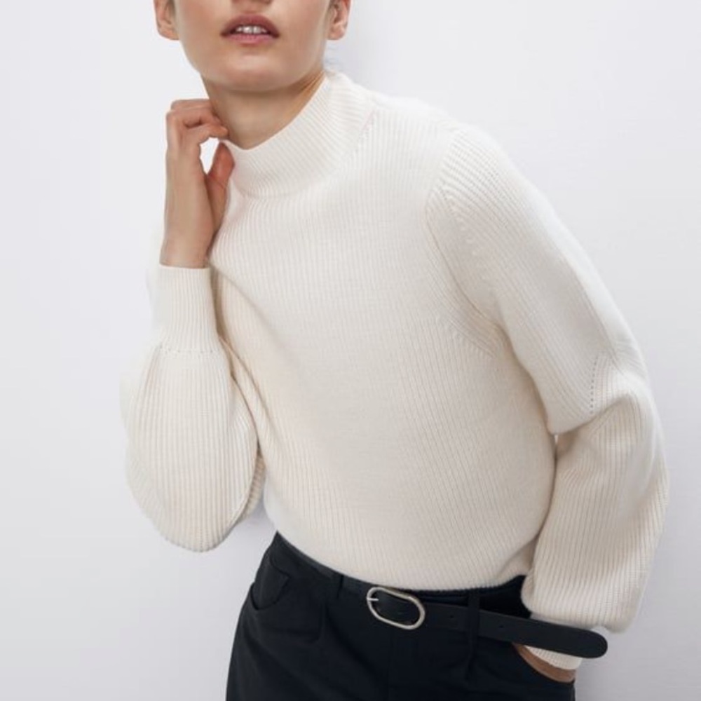 NWT Zara cream sweater